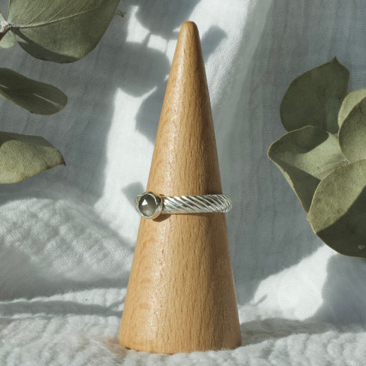 Grey Moonstone Ring - 10.25