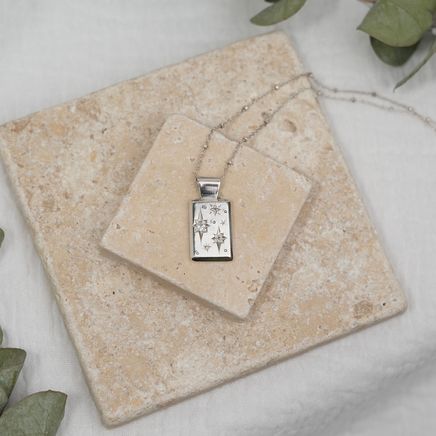 White Sapphire Pendant