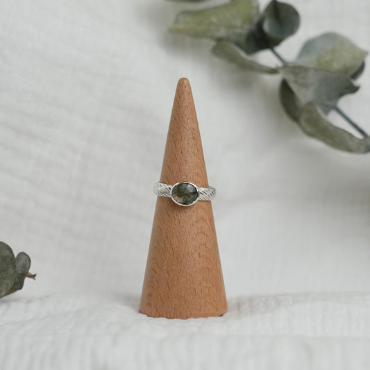 Moss Agate Ring - 7.5