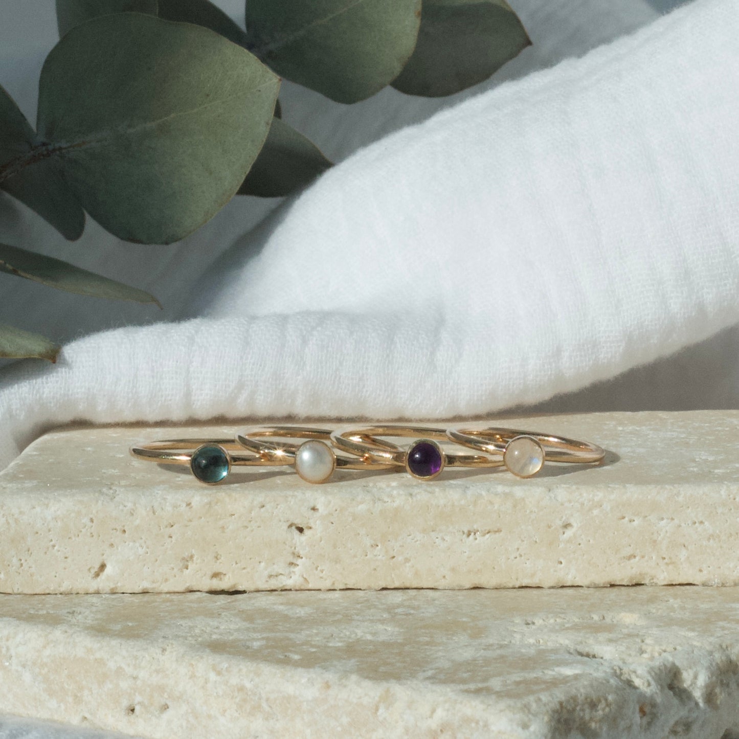 4mm Birthstone Ring