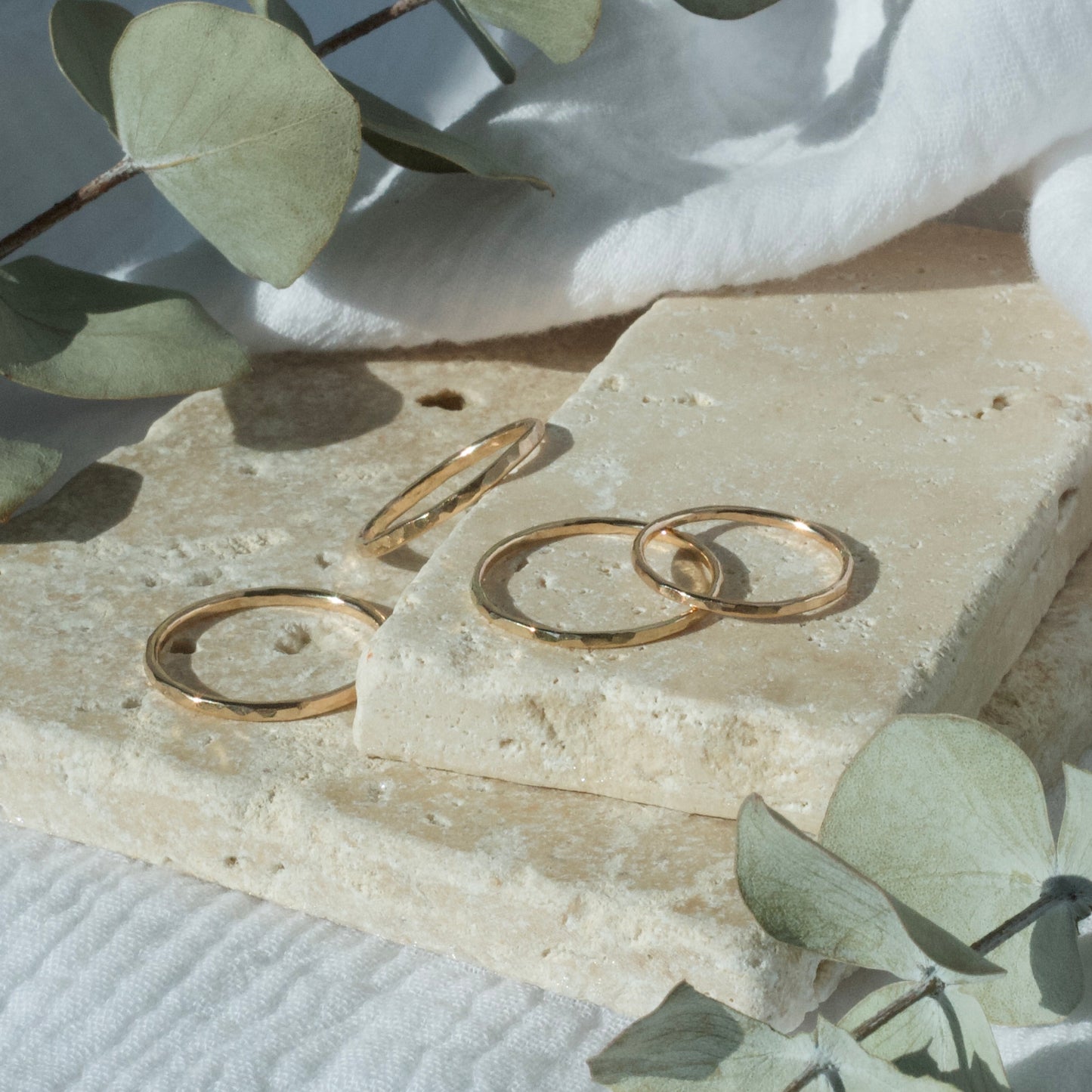 Gold Fill Hammered Band