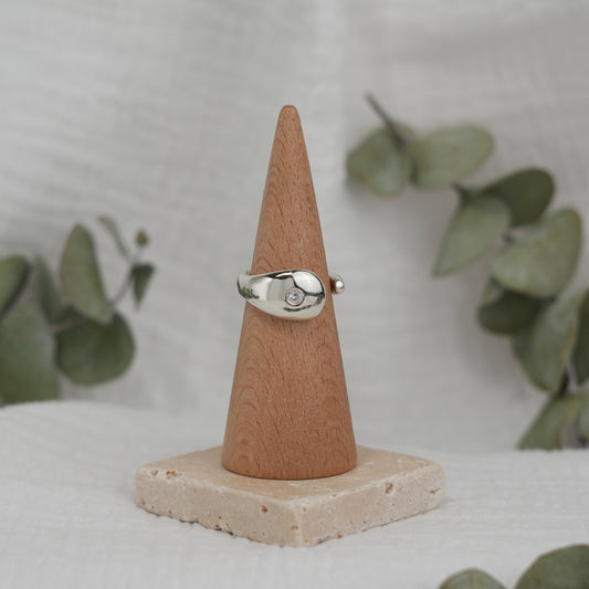 White Sapphire Ring - 8