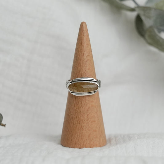 Rutilated Quartz Ring - 8.25