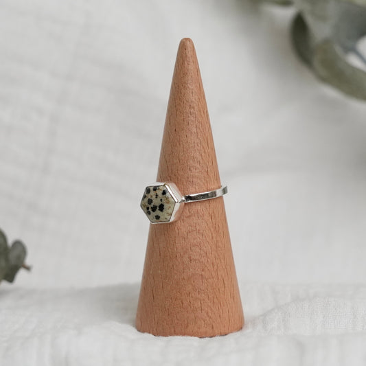 Dalmatian Jasper Ring - 9