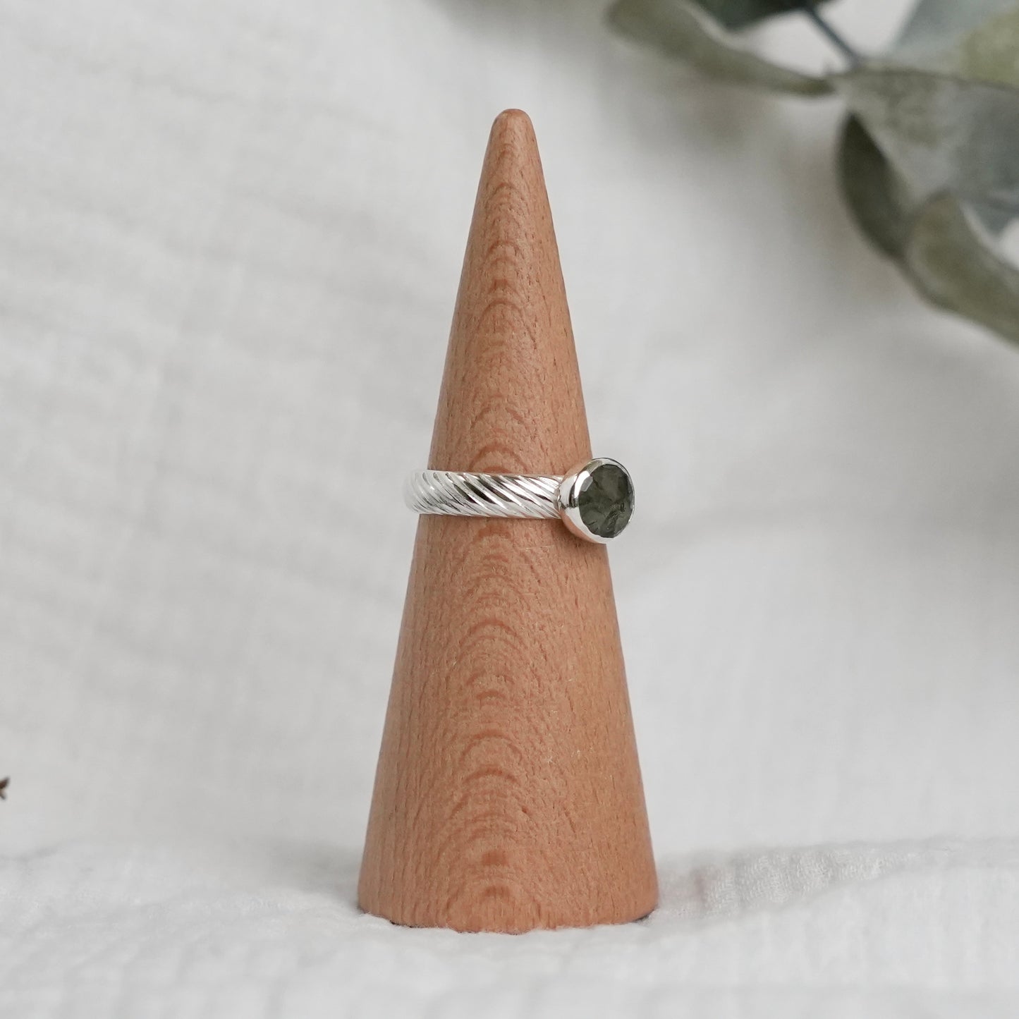 Moss Agate Ring - 7.5