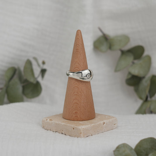 White Sapphire Ring - 8