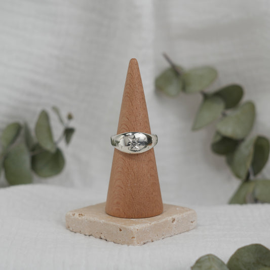 White Sapphire Ring - 8.5