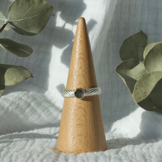Grey Moonstone Ring - 10.25