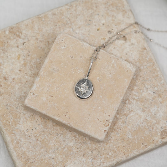 White Sapphire Pendant