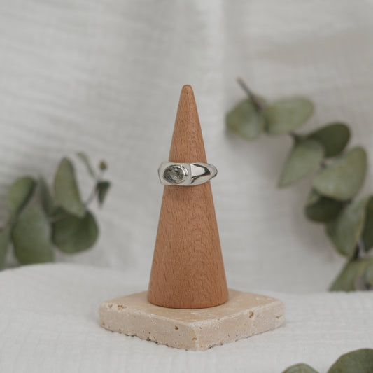 Tourmalinated Quartz Ring - 5.25