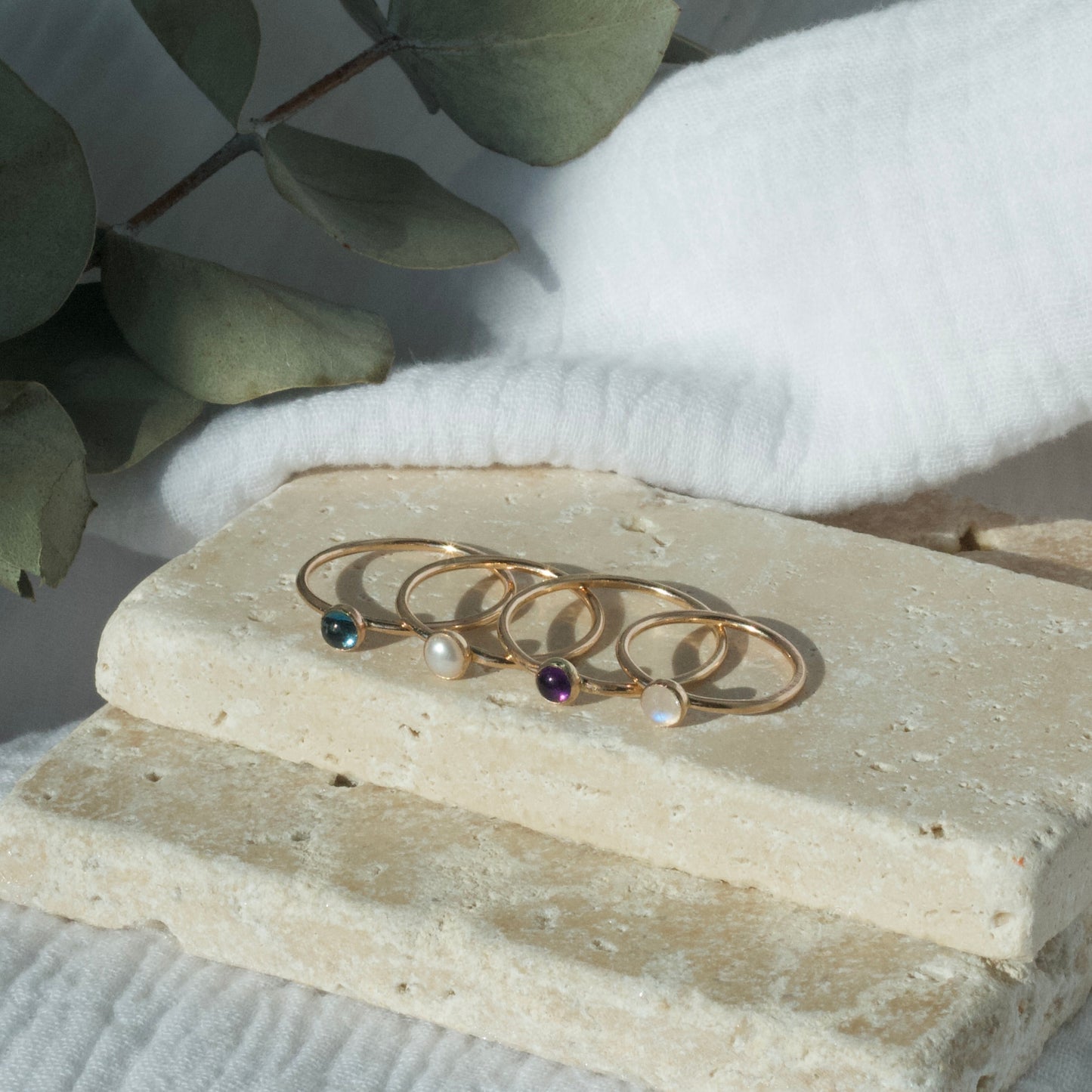 4mm Birthstone Ring