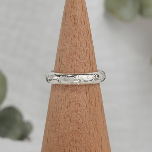 Hand Engraved Band - 9.5