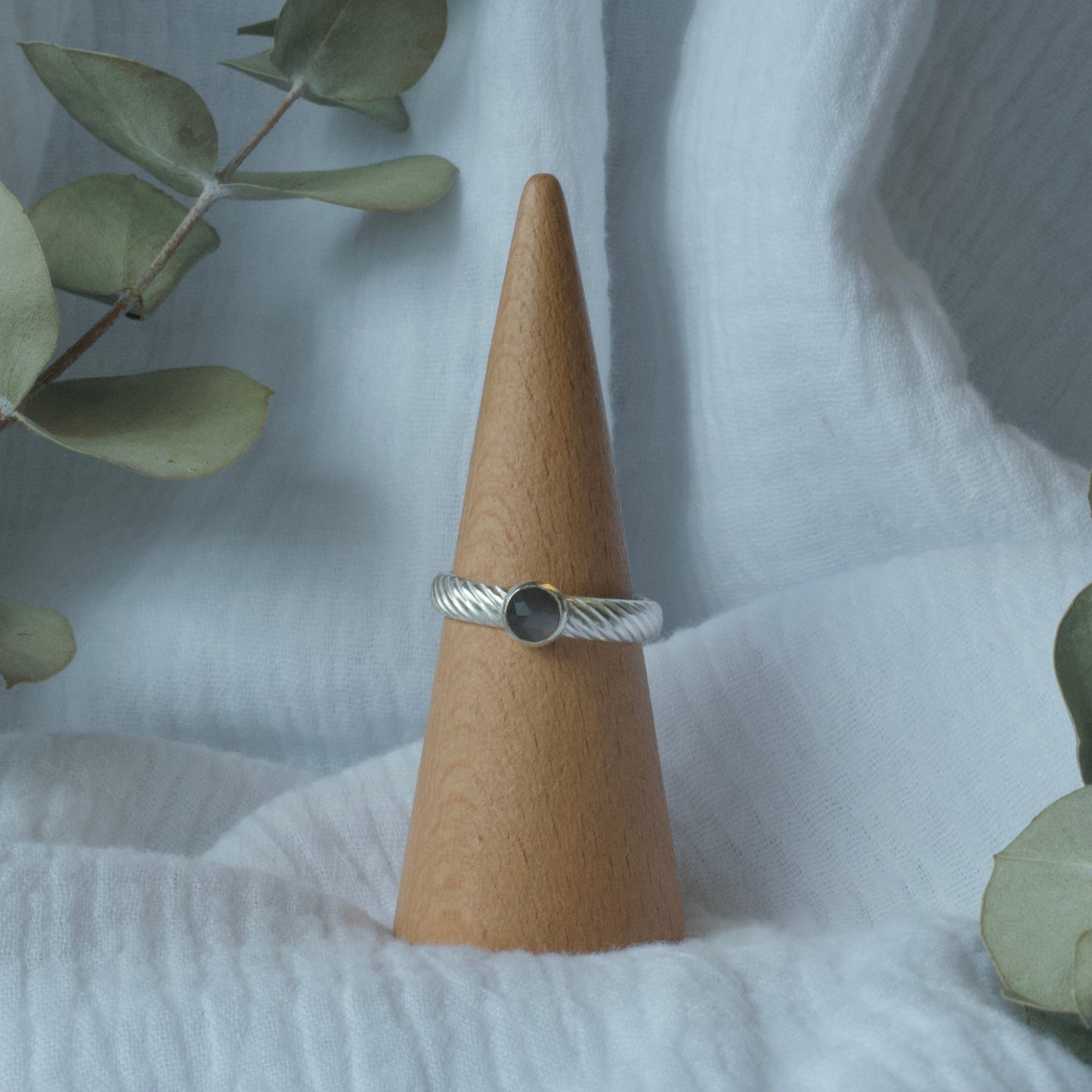 Grey Moonstone Ring - 10.25