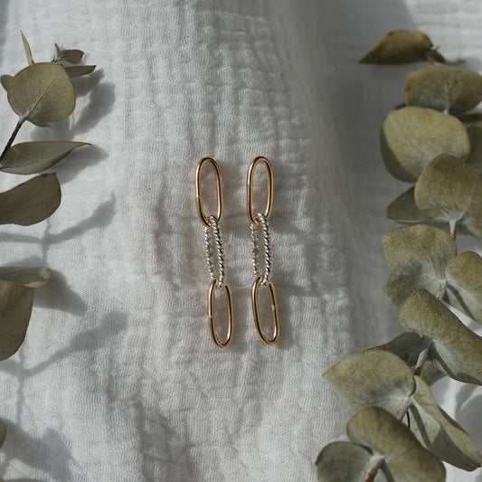 Twisted Paperclip Earrings