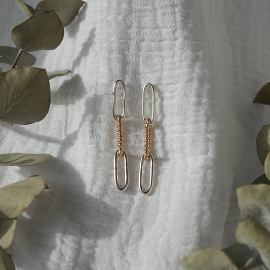 Twisted Paperclip Earrings