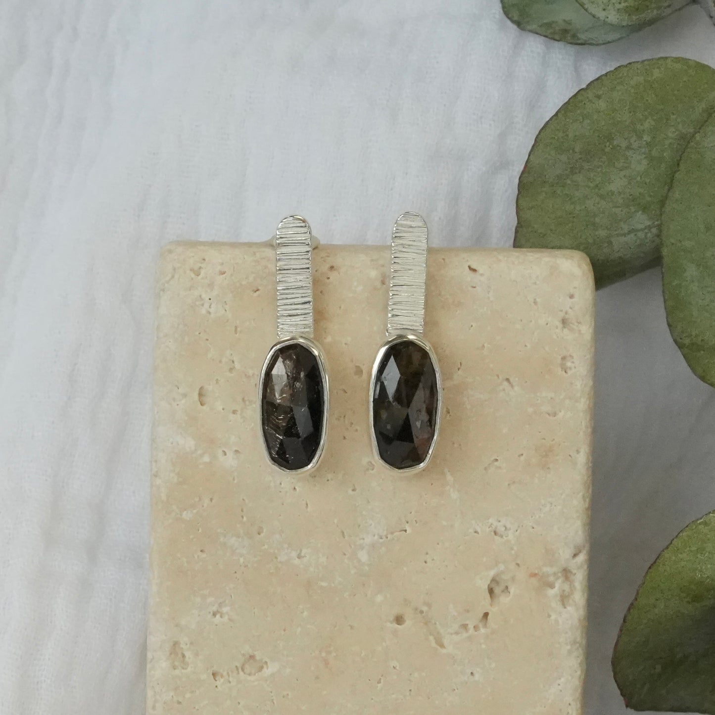 Golden Sapphire Earrings