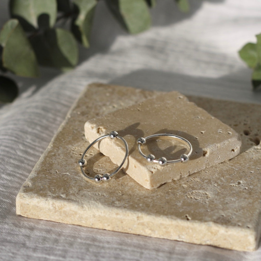 Fidget ring silver deals