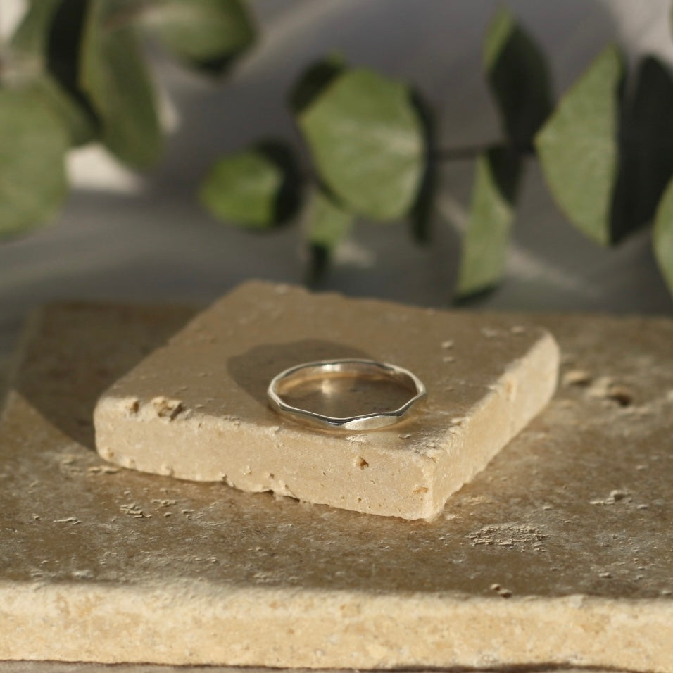 Silver Angled Band