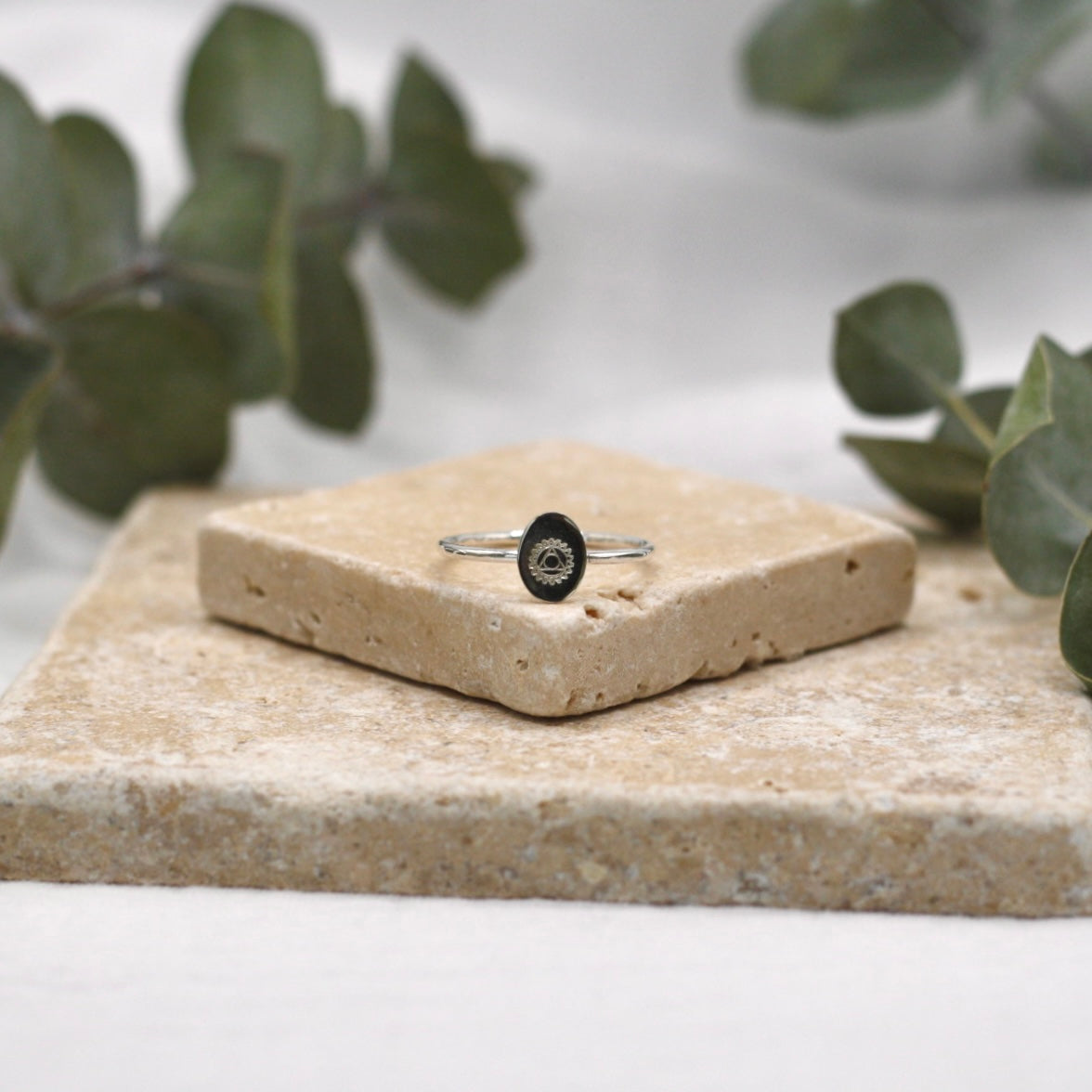Silver Chakra Ring