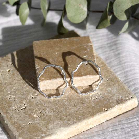 Organic Circle Earrings
