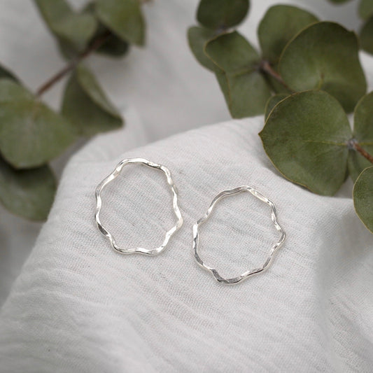 Organic Circle Earrings