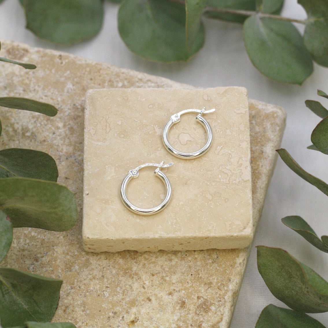 Silver Everyday Hoops