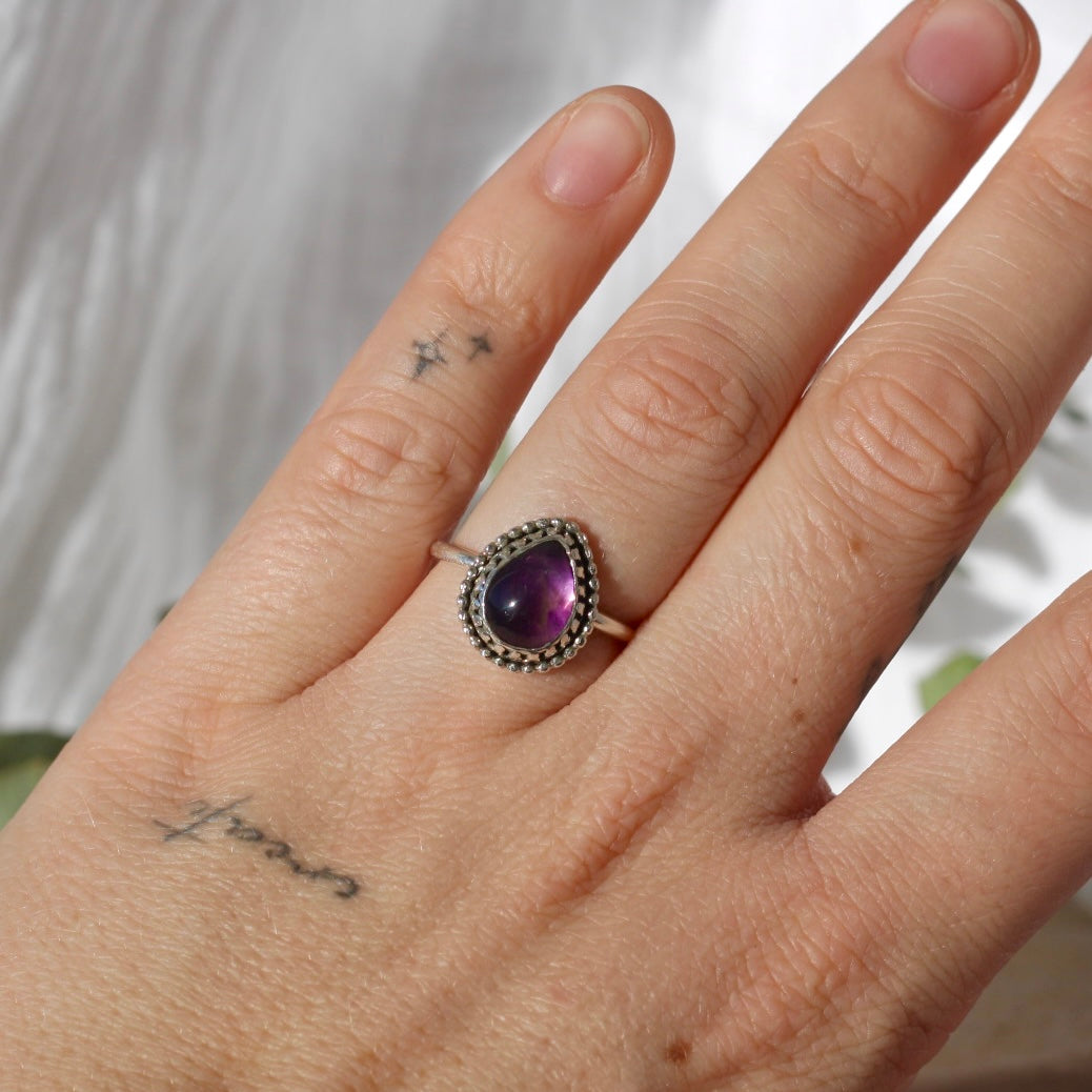 Anillo de amatista - 7,5
