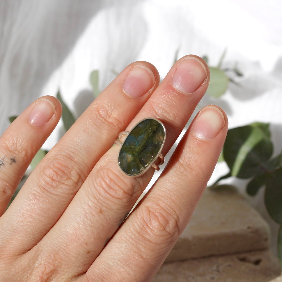 Labradorite Ring - 5.5