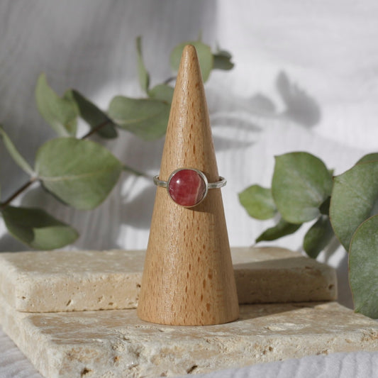 Strawberry Agate Ring - 8