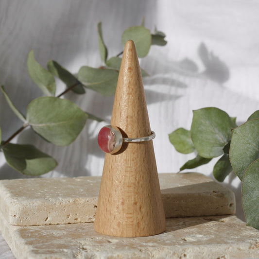 Strawberry Agate Ring - 8