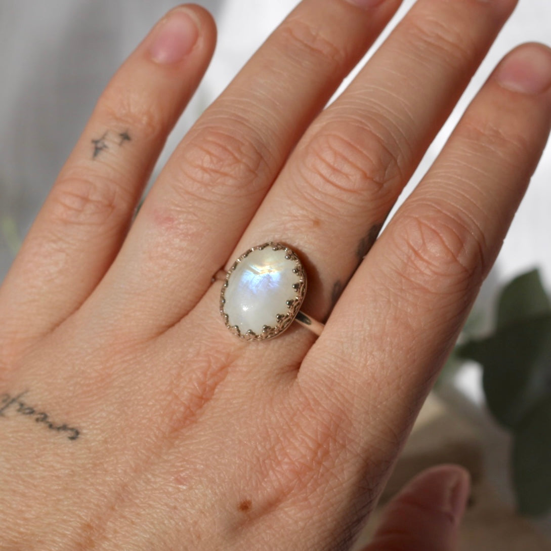 Moonstone Ring - 14.5