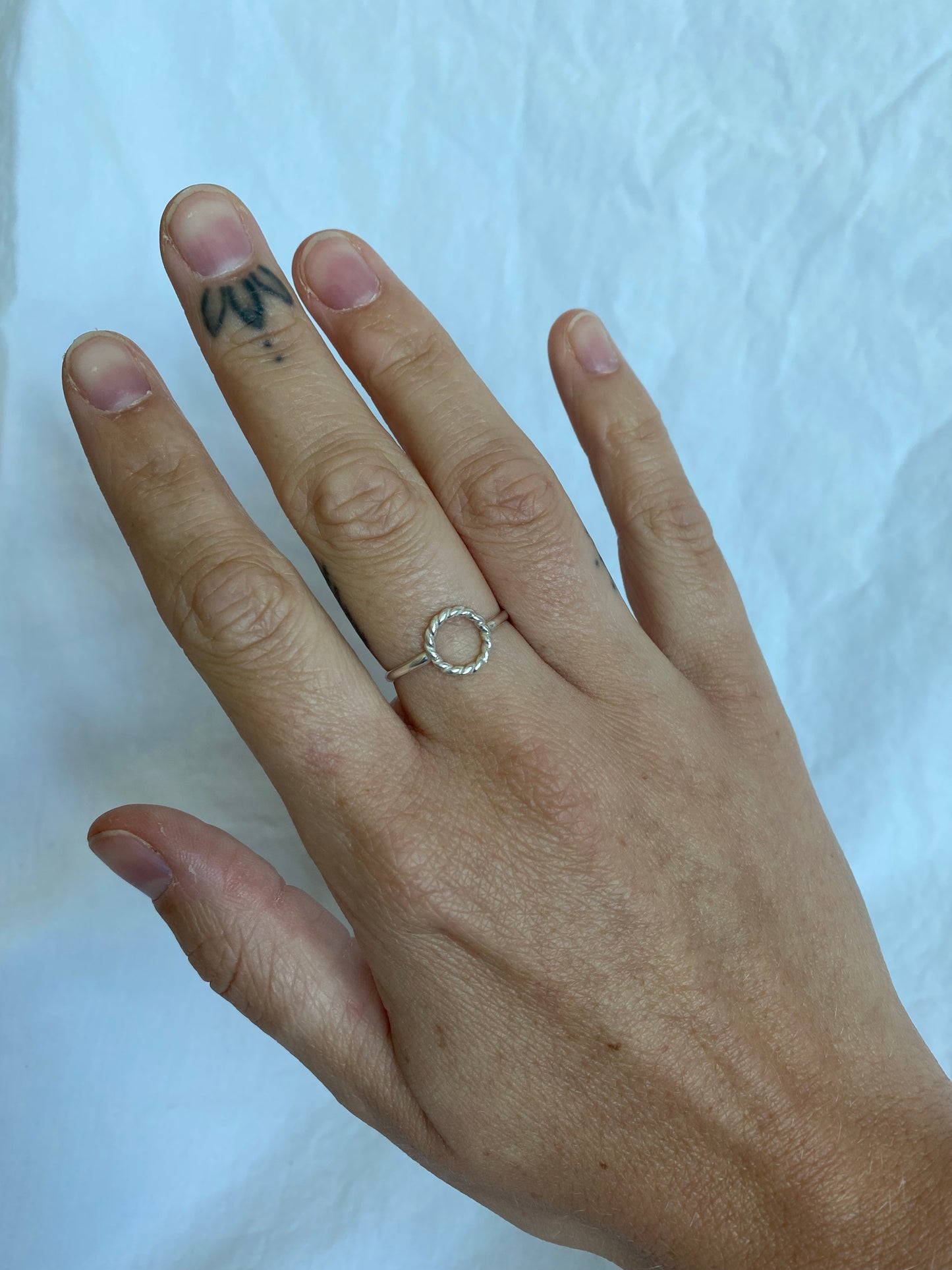 Twisted Halo Ring