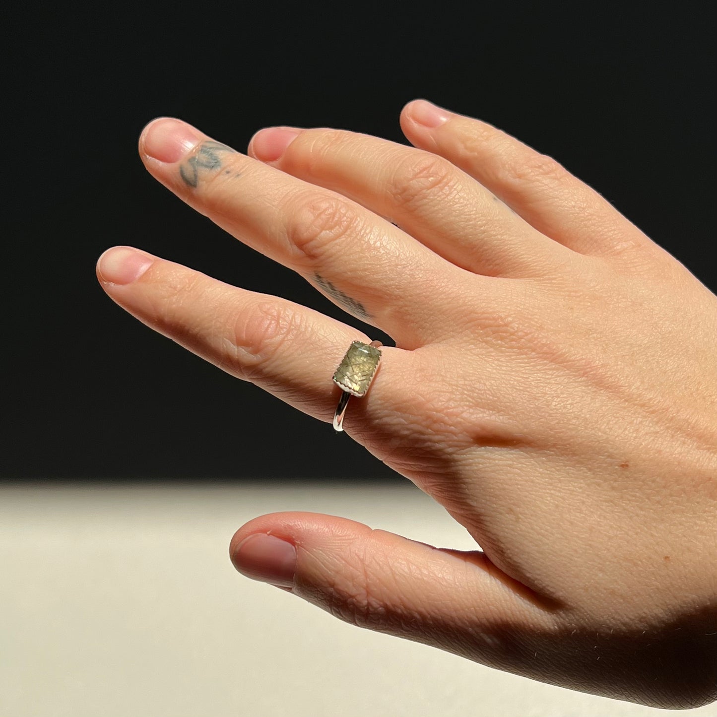 Rutilated quartz Ring - 8