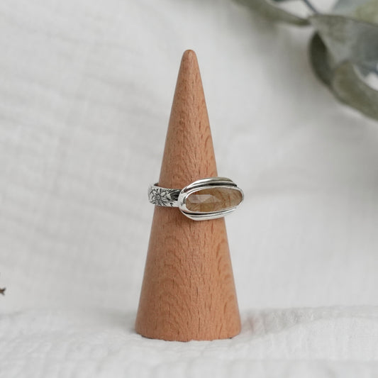 Rutilated Quartz Ring - 8.25