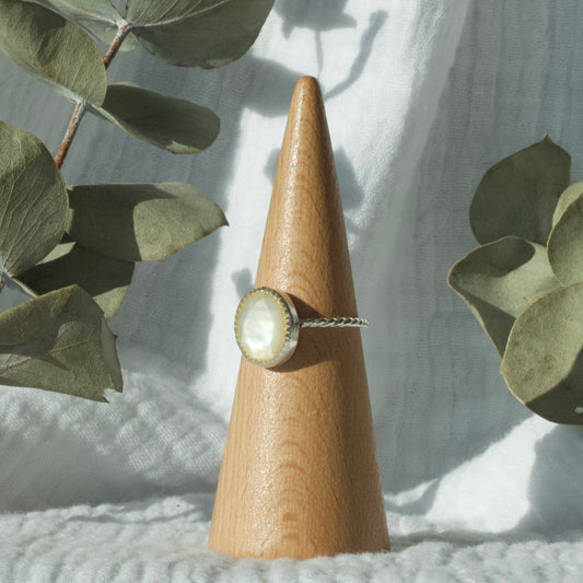 Mother Of Pearl Ring - 4