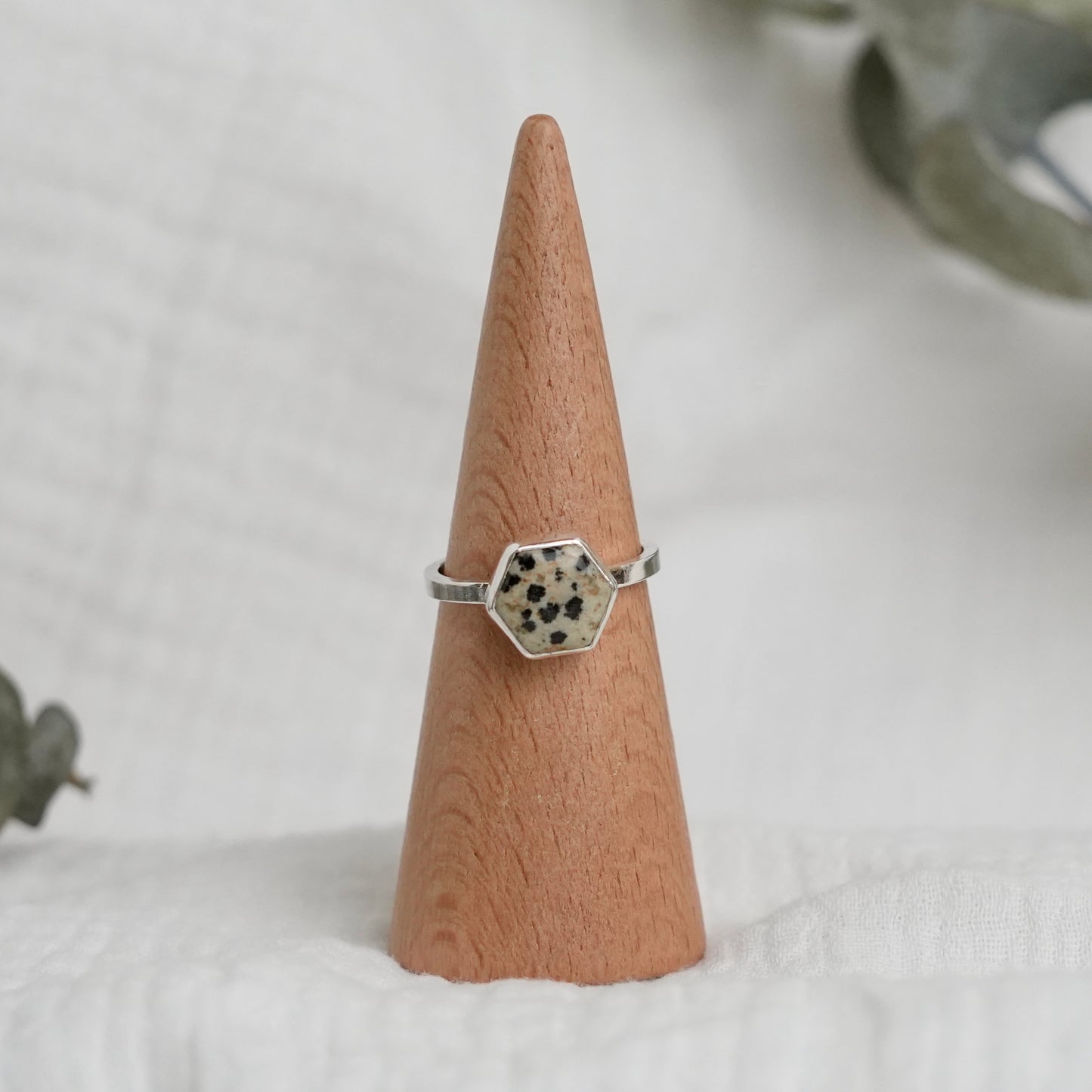 Dalmatian Jasper Ring - 9