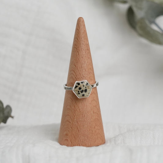 Dalmatian Jasper Ring - 9