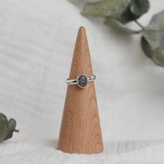 Tourmalited Quartz Ring - 5.5