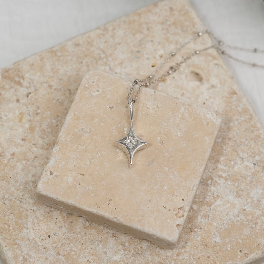 White Sapphire Pendant