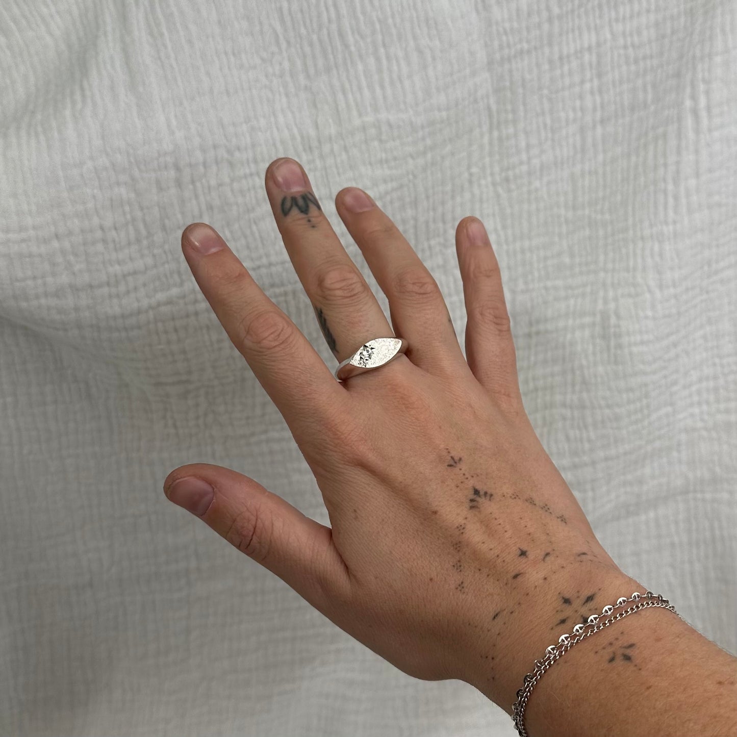 White Sapphire Ring - 11