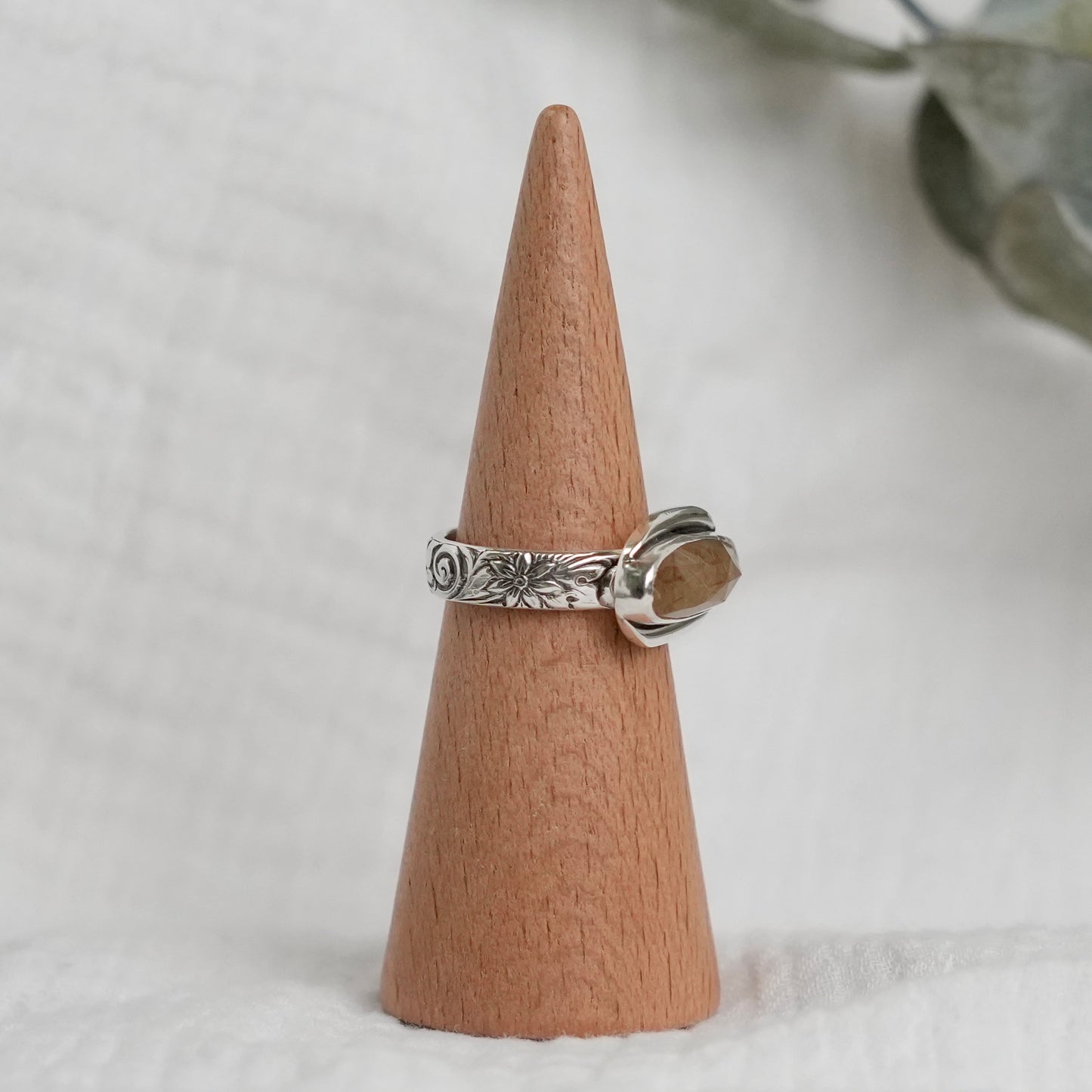 Rutilated Quartz Ring - 8.25