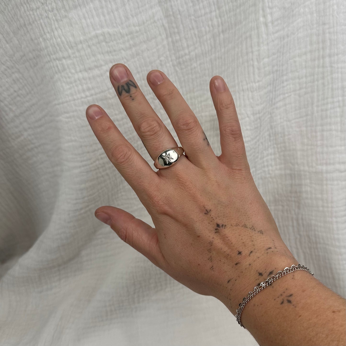 White Sapphire Ring - 8