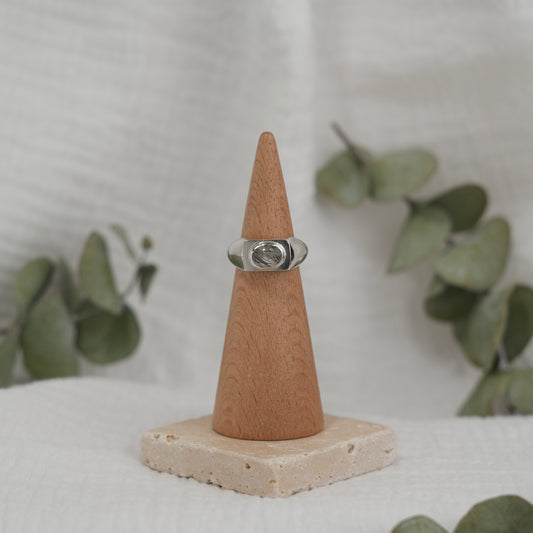 Tourmalinated Quartz Ring - 5.25
