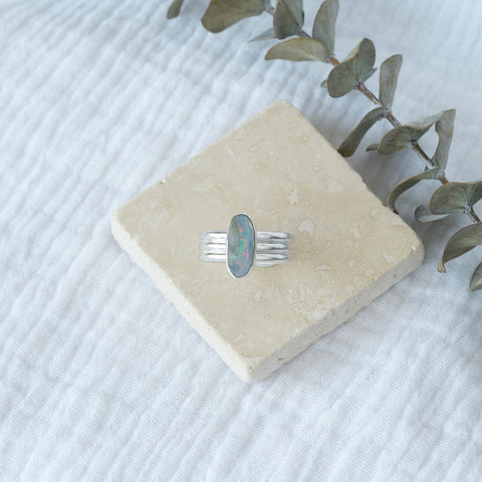 Australian Opal Ring - 7.5