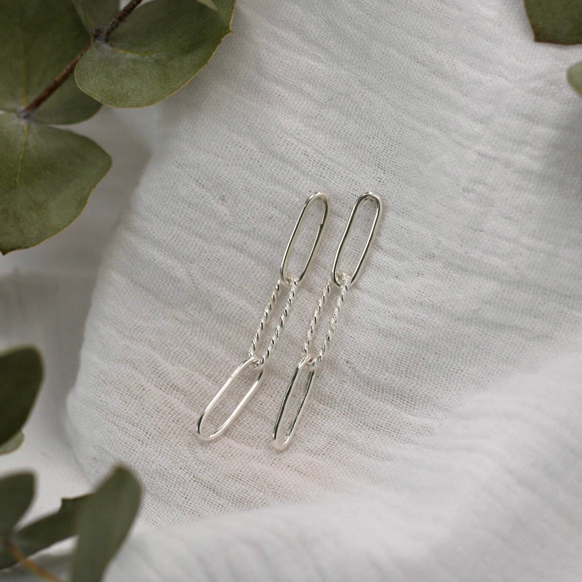 Twisted Paperclip Earrings