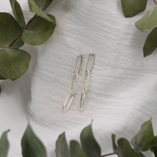 Twisted Paperclip Earrings