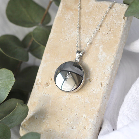 Sterling Silver North Star Locket