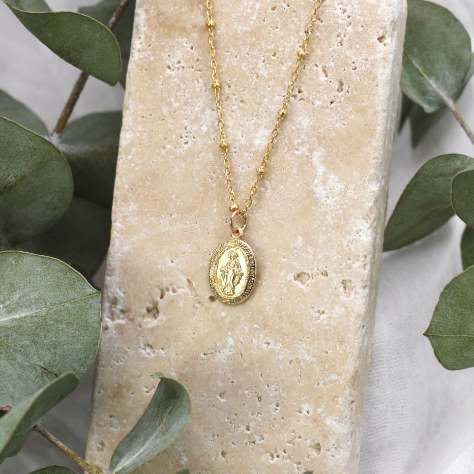 Gold Fill Mary Pendant