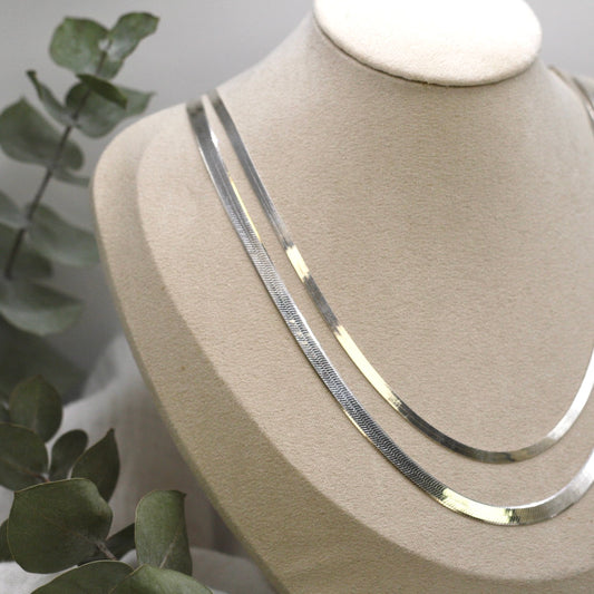 Sterling Silver Herringbone