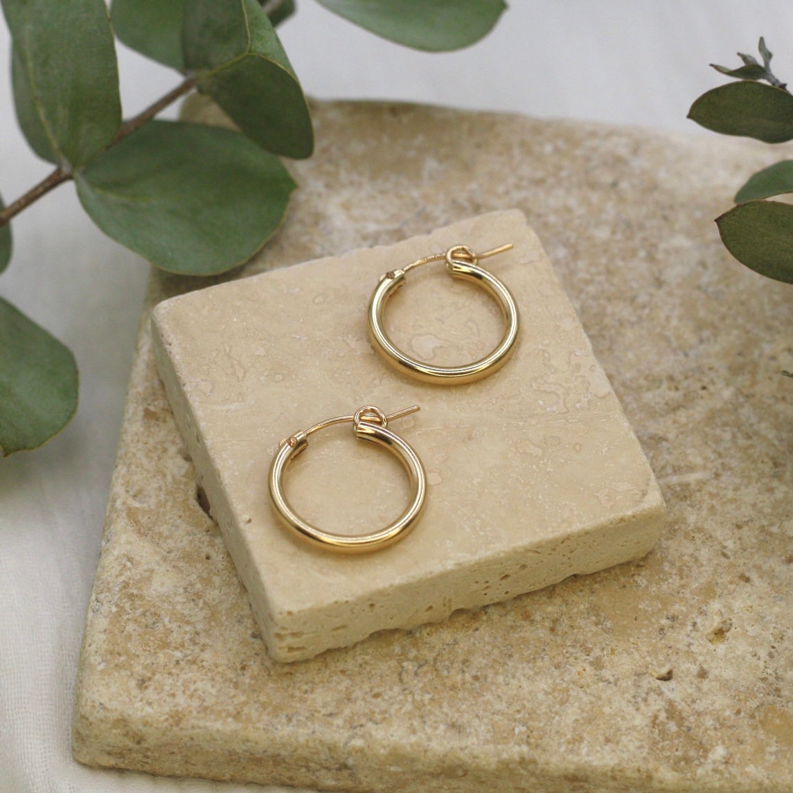 Gold Fill Everyday Hoops